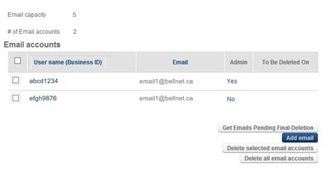 Creating a new mail client account. . Bellnet email settings